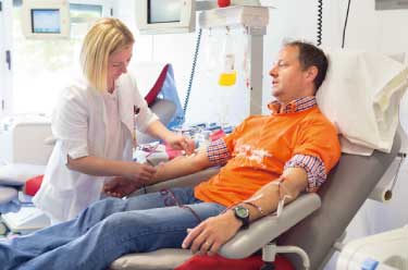 How can blood donors be encouraged to donate sample and data to biobanks
