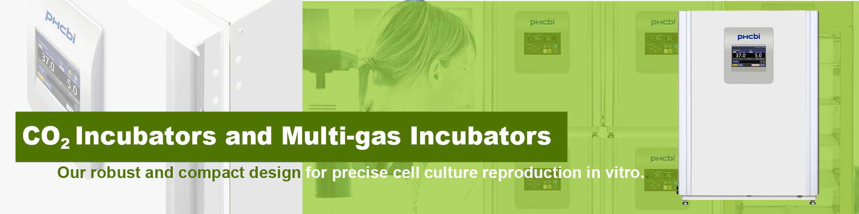 CO2 incubators for growing microbiological cell cultures