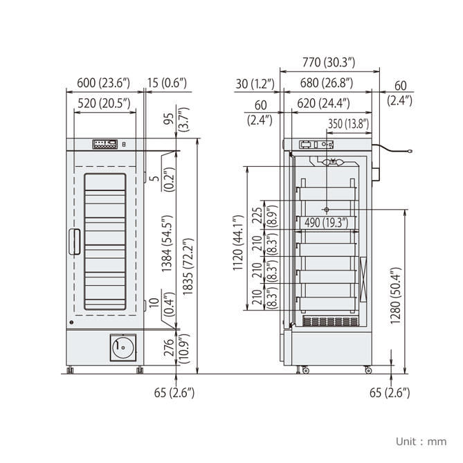 TỦ BẢO QUẢN MÁU MBR 305GR 6 MBR-305GR