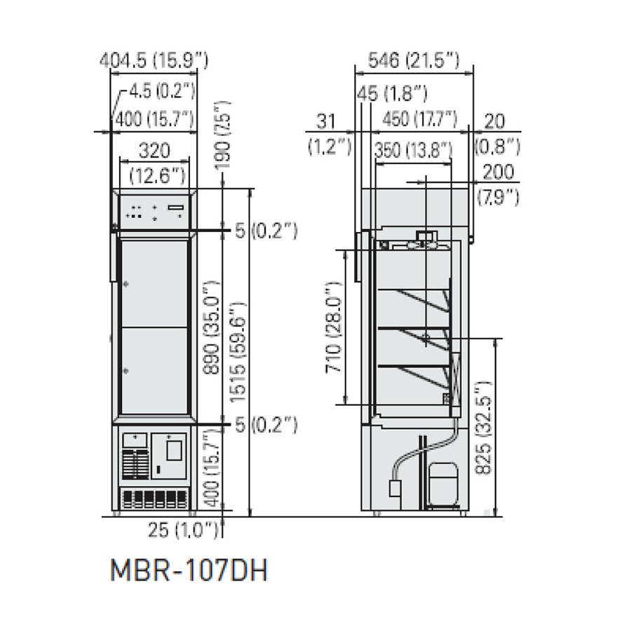 TỦ BẢO QUẢN MÁU MBR 107DH nhiệt độ 4°C 3 MBR-107DH