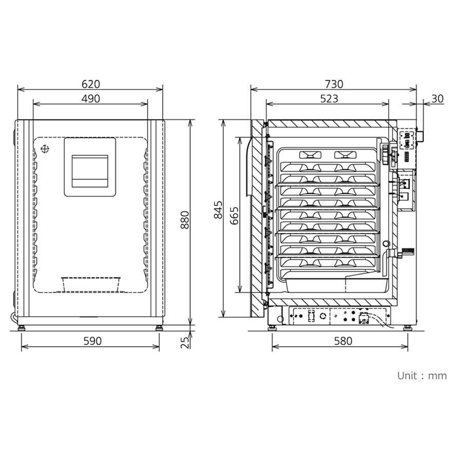 MCO-170M Dimensions