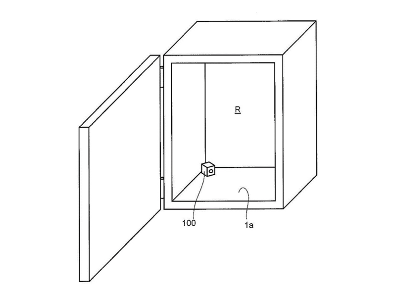 噴霧装置の設置を例示する概略図