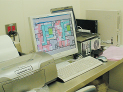 多点環境モニタリングシステムのコンピュータイメージ