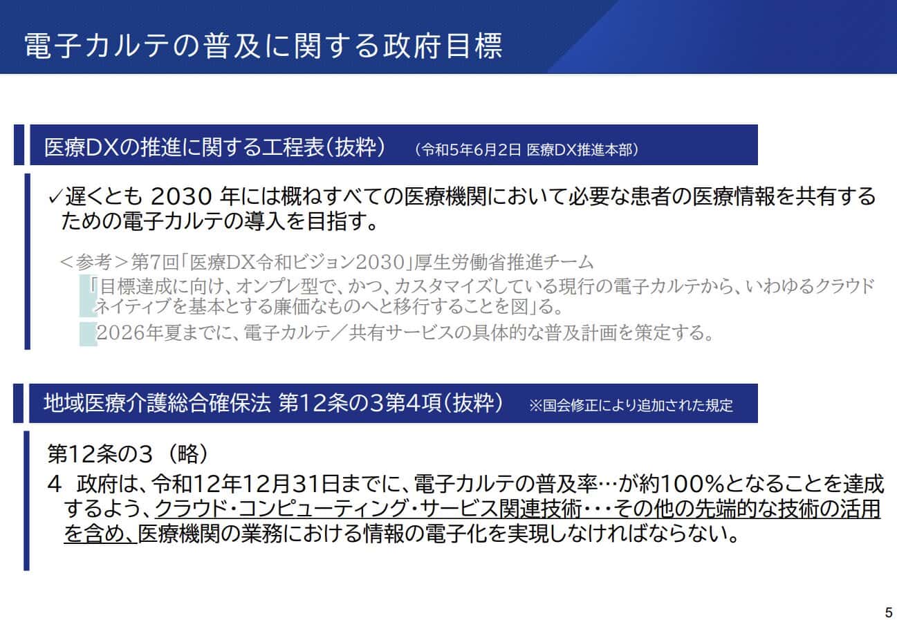 電子カルテがクラウド化される背景
