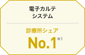 診療所シェアNo.1