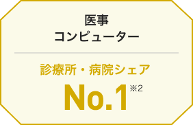 診療所・病院シェアNo.1