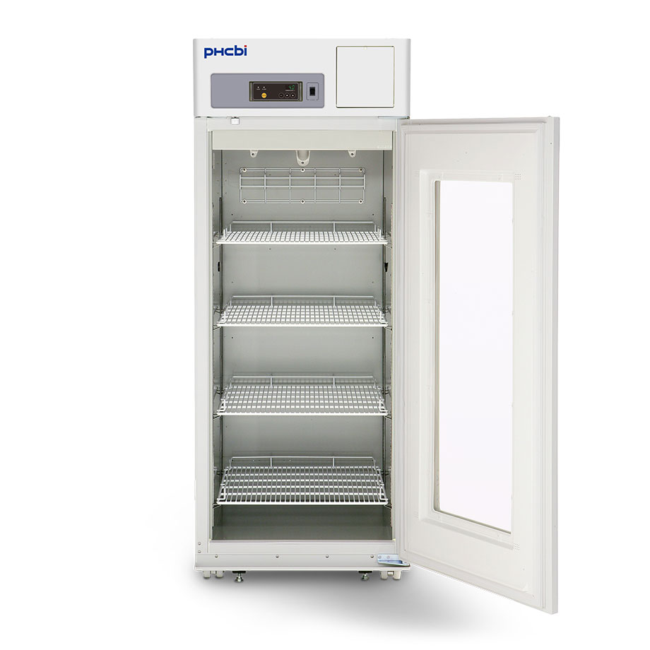 Pharmacy fridge MPR-722-PA with door open