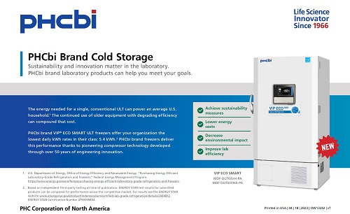 PHCbi Brand Cold Storage