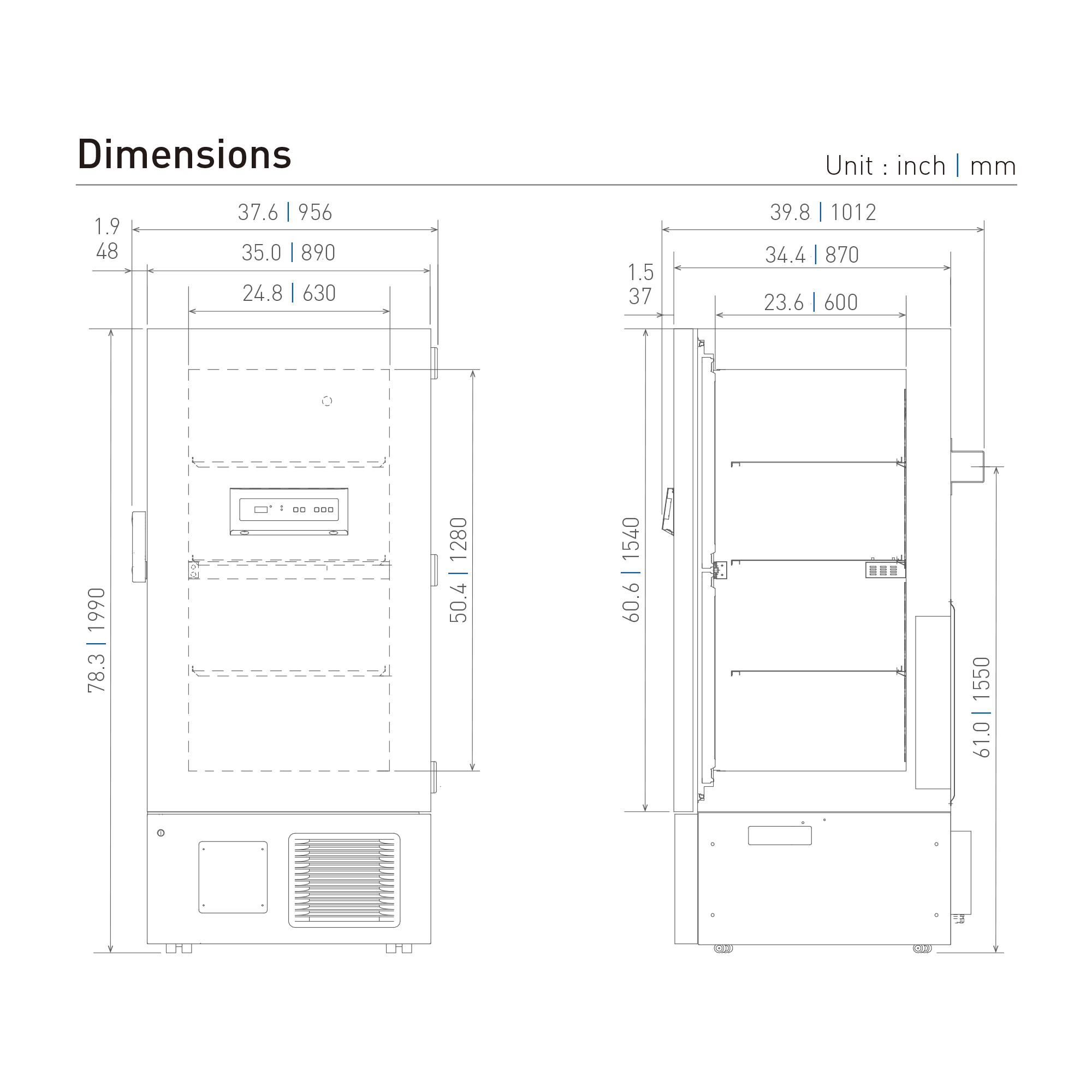 PRO Series 86 Upright UltraLow Freezer PHCbi