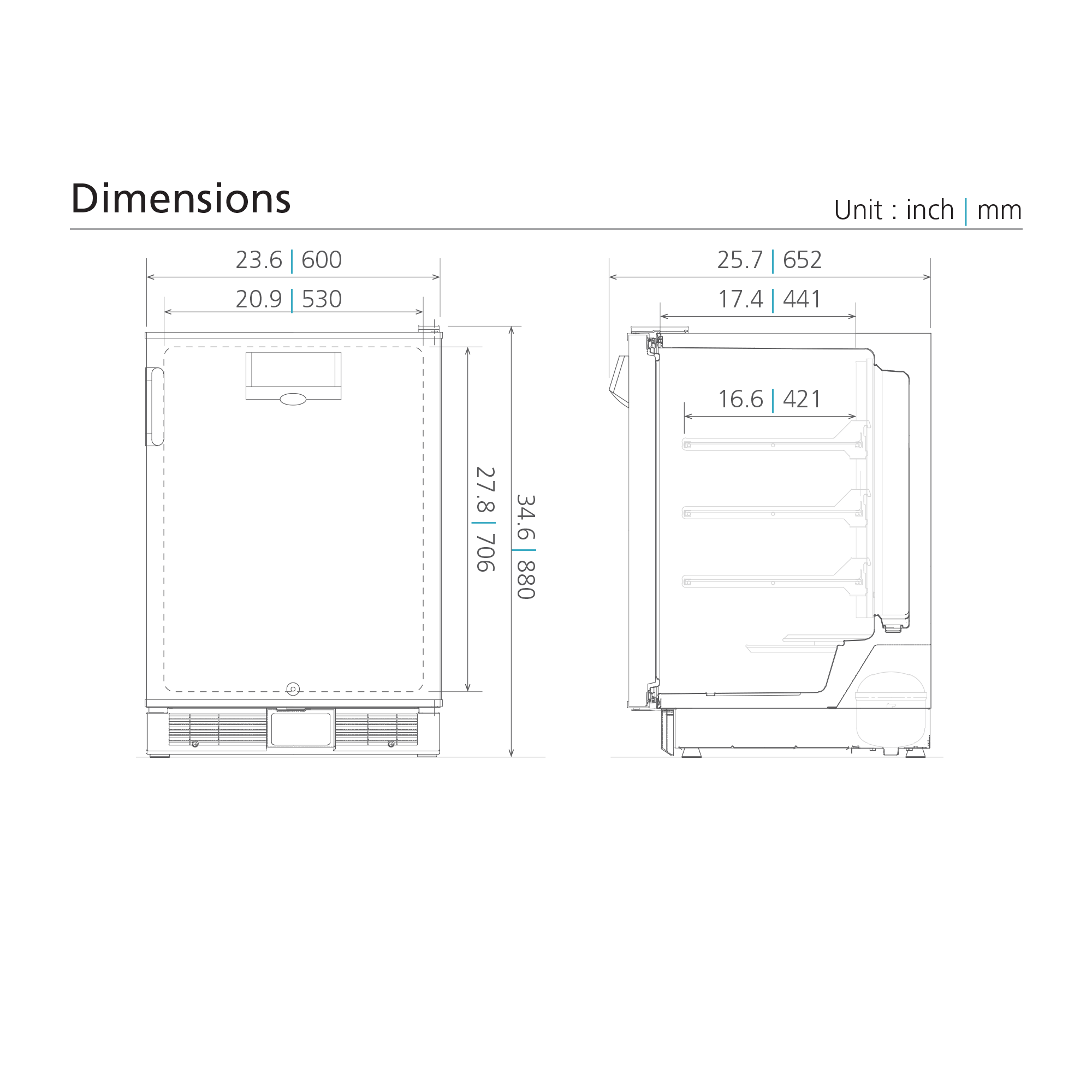 Energy Star Undercounter Freezer SFL6111WPA PHC