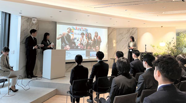 New Employee Entrance Ceremony at the Hibiya Office